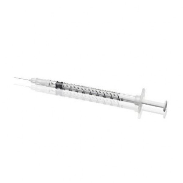 RAYS - Siringada 1 ml- con Ago 29G Sterile Monouso  Professionale per Insulina