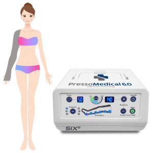 FO-3001 (mod.6.0-SIX)-1B - SIX6   Pressoterapia PressoMedical 6.0 One Arm a 6 camere