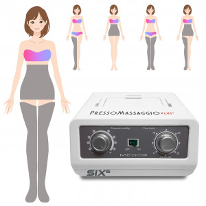 FO-3001 (mod. PLUS-SIX)-2GK - SIX6 Pressoterapia PressoMassaggio MESIS Plus+ ADVANCE a 6 camere  con 2 gambali + Kit Slim Body