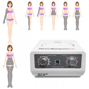 FO-3001 (mod. PLUS-SIX)-2GKB - SIX6 Pressoterapia PressoMassaggio MESIS Plus+ PRO a 6 camere con 2 gambali + Kit Slim Body + Bracciale