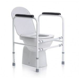 Sostegno per WC regolabile in altezza acciaio verniciato- Moretti RS908 Sostegno per WC regolabile in altezza acciaio verniciato- Moretti RS908