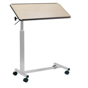 RS891 - Tavolino da letto su ruote struttura in acciaio verniciato sollevamento automatico tramite leva