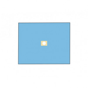 Telo Chirurgico - 120 X 150 Cm - Con Foro Ã 10 Cm