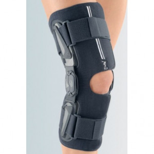 Ginocchiera Stabimed Phylotek®  armata con snodo Physioglide®  regolabile, aperta (Wrap), corta, altezza 34 cm